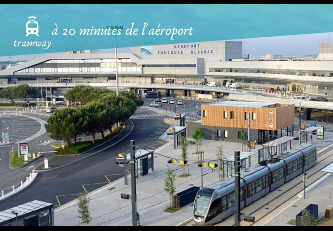 L Oasis studio proche hôpital et aéroport Piscine Parking &Netflix Tolosa Esterno foto